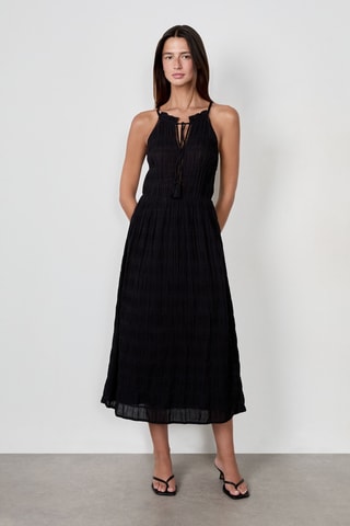Robe midi Coastal cowgirl - Noir