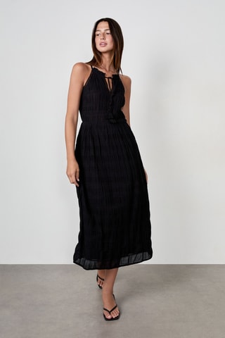 Robe midi Coastal cowgirl - Noir