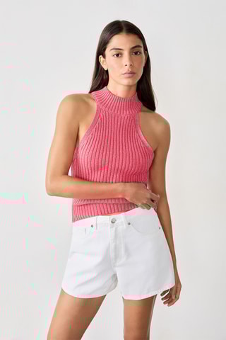 Top sans manches Vintage St Tropez - Rose