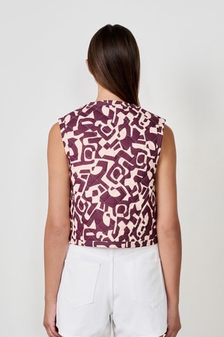 Veste sans manches Vintage St Tropez - Bordeaux