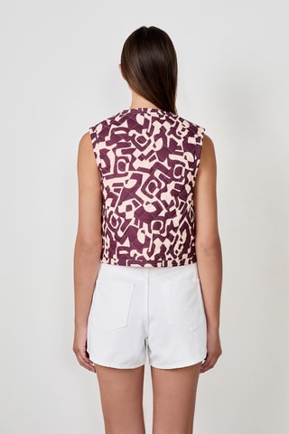 Veste sans manches Vintage St Tropez - Bordeaux