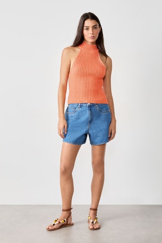 Top sans manches Vintage St Tropez - Corail