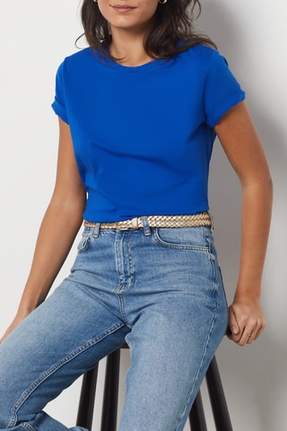 T-shirt - Bleu cobalt