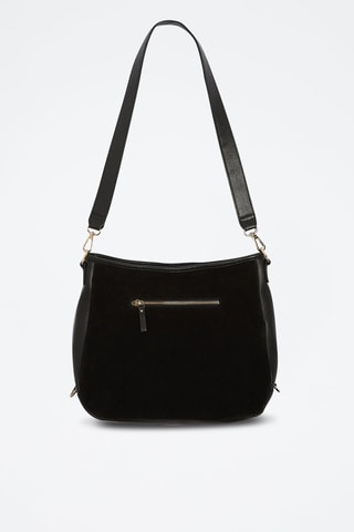 Sac bandoulière en cuir - Noir