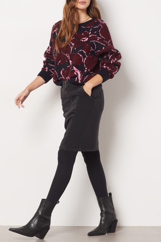 Pull - Bleu nuit et bordeaux