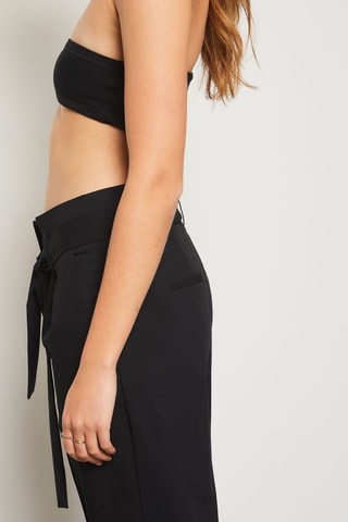 Pantalon taille haute - Noir