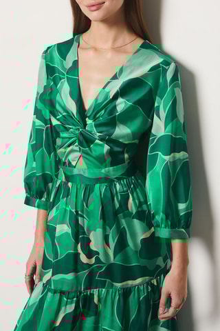 Robe midi - Vert