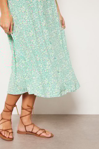 Robe midi - Vert