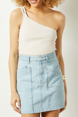 Top asymétrique Beige