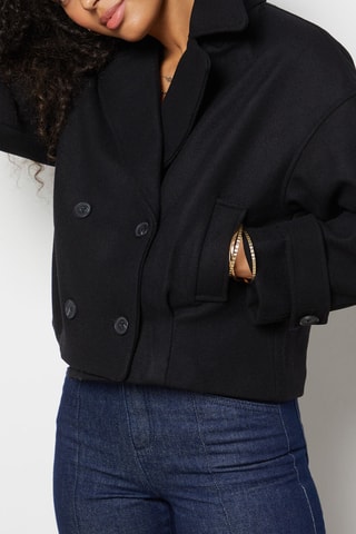 Manteau en laine - Noir