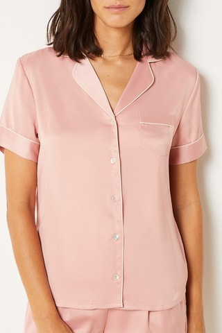 Chemise de pyjama Gia - Rose poudré