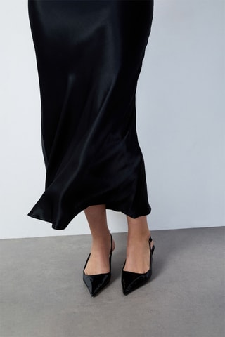 Jupe midi Rana - Noir