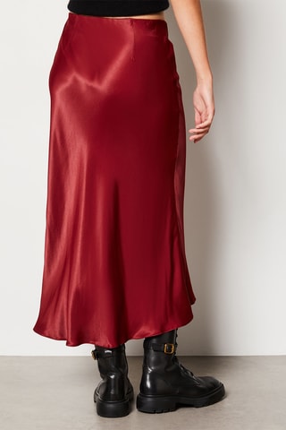 Jupe midi Rana - Bordeaux