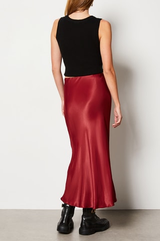 Jupe midi Rana - Bordeaux