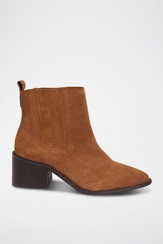 Bottines Chelsea en nubuck Gracy - Camel