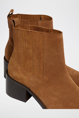 Bottines Chelsea en nubuck Gracy - Camel