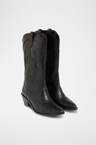 Bottes en cuir Indy - Noir