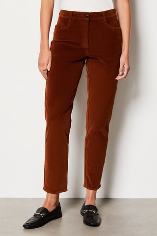 Pantalon en velours Enory - Marron