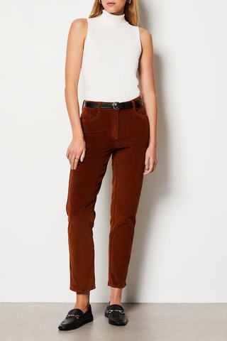 Pantalon en velours Enory - Marron