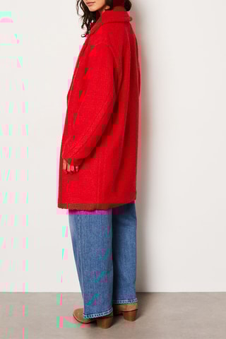 Manteau en laine Maddox - Rouge
