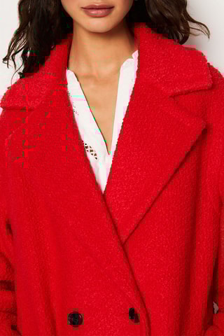 Manteau en laine Maddox - Rouge