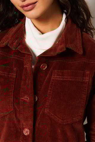 Combinaison en velours Mahe - Rouge brique