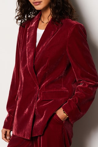 Veste en velours Meredith - Bordeaux