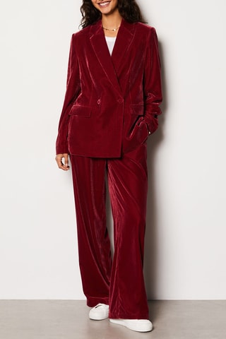 Veste en velours Meredith - Bordeaux