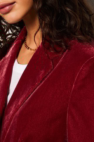 Veste en velours Meredith - Bordeaux