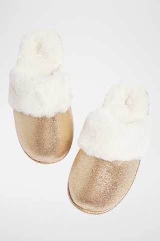 Mules fourrées Maelle - Doré