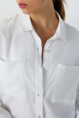 Chemise de nuit en lin Isaj - Ecru