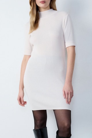 Robe pull en laine Gilou - Ecru