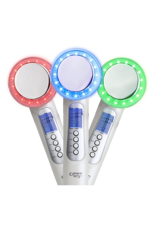 Brosse à ultrasons, photothérapie thérapie galvanique