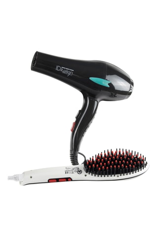 Föhn Ionic Ozone Protect en Gladmakende Borstel Soft Touch