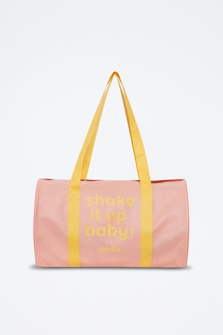 Borsa a bauletto in cotone bio - Rosa cipria