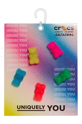 5 ciondoli per scarpe - Giallo e fucsia