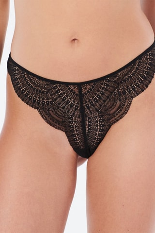 LINGERIE BAS LINGERIE TANGA ALYssAIZ NOIR