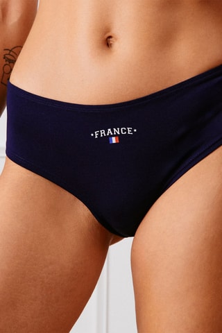 3 culotte - Navy, rosso e bianco