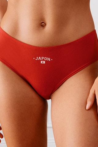 3 culotte - Navy, rosso e bianco