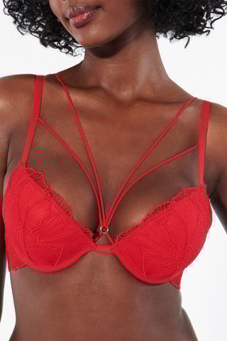 Reggiseno push-up Nastriniz - Rosso