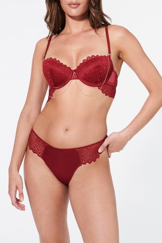 Reggiseno push-up Yseultiz - Rosso