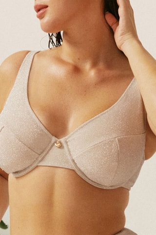 Reggiseno preformato Sunglitteriz - Rosa cipria