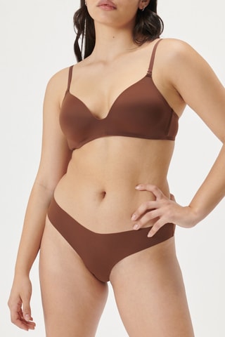 Reggiseno preformato Micro R - Marrone