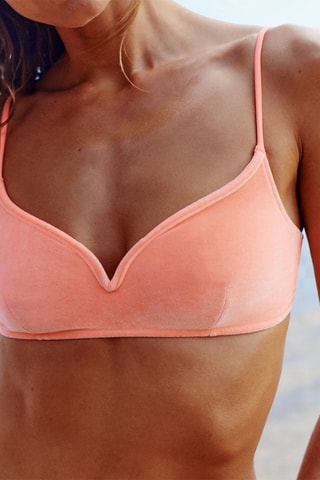 Reggiseno bikini in velluto Heartsuniz - Rosa