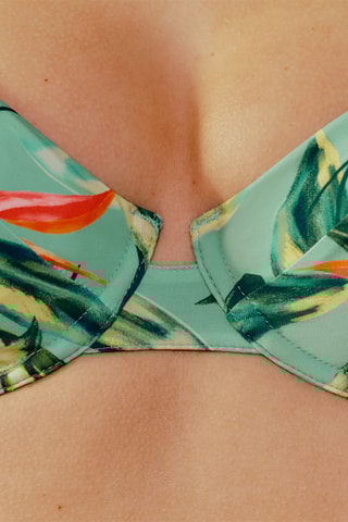 Reggiseno bikini - Verde chiaro e verde scuro