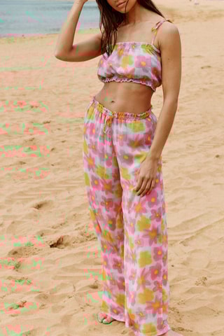 Pantaloni Chiaraliz - Celeste e rosa