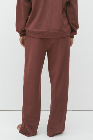 Pantaloni wide legs a vita alta Milaniz - Marrone