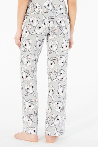 Pantaloni pigiama a vita alta Pan Pan Bambi - Grigio chiaro