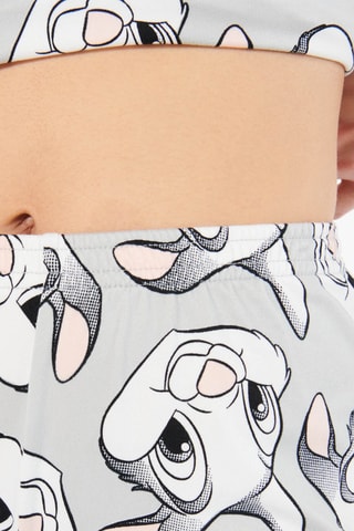 Pantaloni pigiama a vita alta Pan Pan Bambi - Grigio chiaro