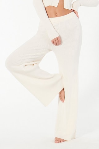 Pantaloni larghi a vita alta Cardiguiz - Rosa cipria